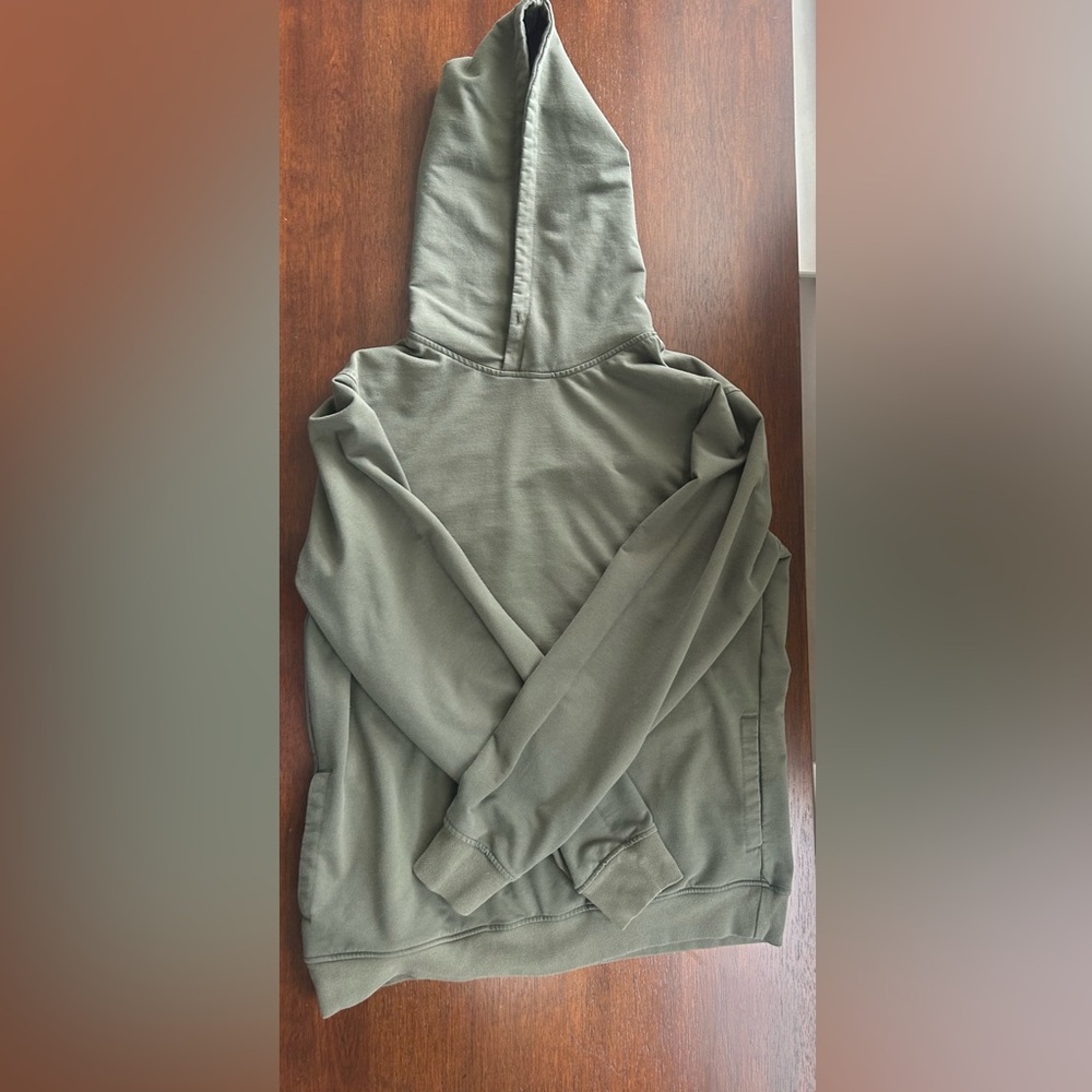 Cuts Olive Green Hoodie